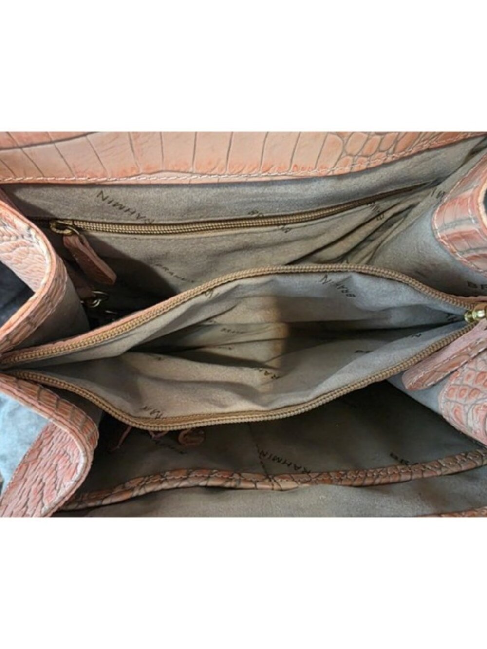 Brahmin Vittoria Rose Convertible Satchel/Crossbody Bag (excellent condition) - Picture 9 of 12